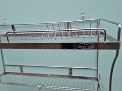 Kệ treo tường 2 tầng  inox 201