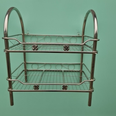 Kệ chén ống vòng cung inox 201