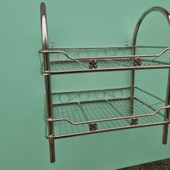 Kệ chén ống vòng cung inox 201