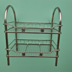 Kệ chén ống vòng cung inox 201