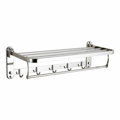Máng khăn xếp inox 304 - móc không bi