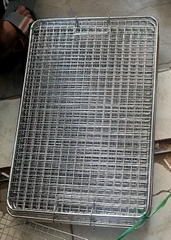 Vỉ nướng viền ống caro inox 201