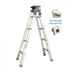 Thang nhôm trắng Phi Yến chữ A công nghệ đức độ dày 0,9 đến 1.2mm