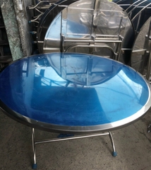 Bàn tròn 1m2 inox 304
