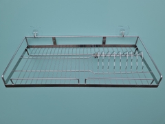 Kệ treo chén 1 tầng inox 304