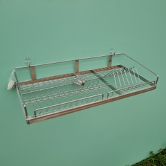 Kệ treo chén 1 tầng inox 304