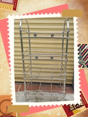 Kệ chén ống vòng cung inox 201