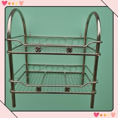 Kệ chén ống vòng cung inox 201