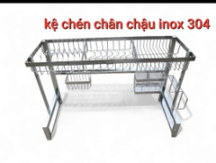 kệ chén chân chậu inox 304