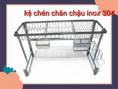 kệ chén chân chậu inox 304