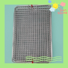 Vỉ nướng viền ống caro inox 201