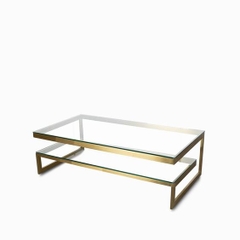 LCT39-Bàn Sofa 2 tầng mặt kính