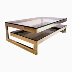 LCT39-Bàn Sofa 2 tầng mặt kính