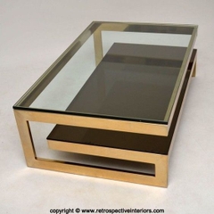 LCT39-Bàn Sofa 2 tầng mặt kính