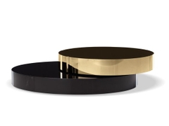 LCT48-Bàn Sofa 2 tầng mặt kính