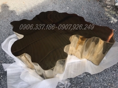 LCT45-Bàn Sofa dáng gốc cây inox mạ vàng