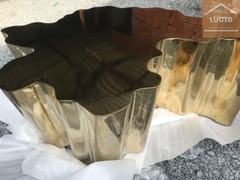 LCT45-Bàn Sofa dáng gốc cây inox mạ vàng