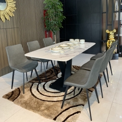 Bàn ăn mặt đá Cẩm Thạch A19
