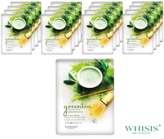 Whisis Nature Origin Energy Green tea Sheet Mask Mặt Nạ Trà Xanh Nature Origin Energy