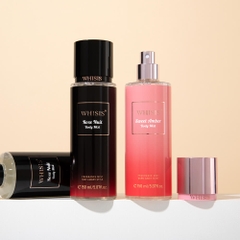 Whisis Rose Nuit Body Mist Xịt Thơm cơ thể hương Hoa Hồng Quyến Rũ.