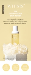 WHISIS So, glow vegan skin toner Nước Thần Thuần Chay Whisis
