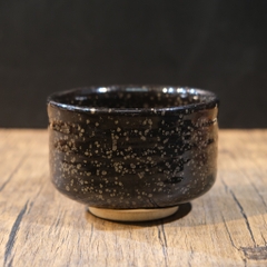 Chawan - Bát đánh matcha giọt dầu (triện ký đáy) Lỗi