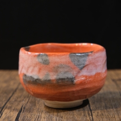Chawan - Bát đánh matcha Raku ( triện đáy)