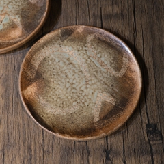 Đĩa mộc vẽ hình độc đáo