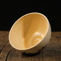 Chawan - Bát đánh matcha Kyo vẽ lá phong