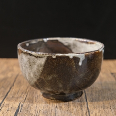Chawan - Bát đánh matcha men chảy đế răng cưa