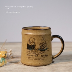 Cốc mộc nâu cafe Country Mates (size lớn)