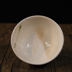 Chawan - Bát đánh matcha men tiêu vẽ hoa