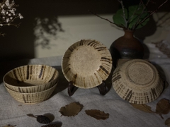 Bát chấm mộc sần sọc nâu