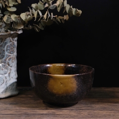 Bát soup Miso Nhật Bản mộc mạc nâu đất - Bát tô nhỡ - Bát canh cá nhân