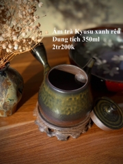 Ẩm trà Kyusu xanh rêu