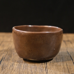 Chawan - Bát đánh matcha màu nâu cốt mộc dày