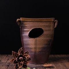 Bình Bizen cách điệu nghệ thuật Wabi Sabi