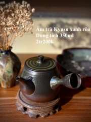 Ẩm trà Kyusu xanh rêu