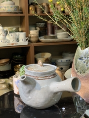 Ấm mộc men tiêu ghi