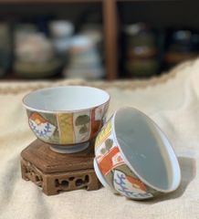 Bát ăn cơm tam thái vẽ triện