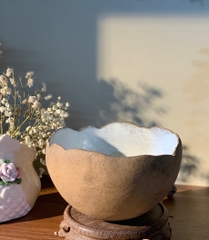 Bát gáo dừa lòng tráng men rạn
