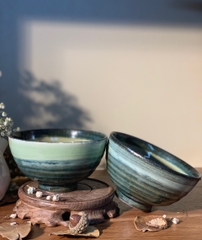 Bát men ombre xanh ngọc