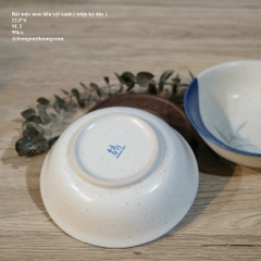 Bát mộc men tiêu vệt xanh (triện ký đáy)