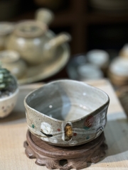 Bát mộc men tiêu xám