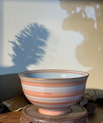 Bát mộc viền hồng đế răng cưa