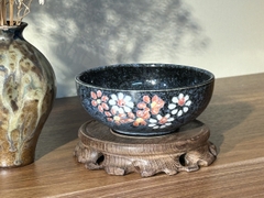 Bát nhỡ men đá hoạ tiết hoa đào