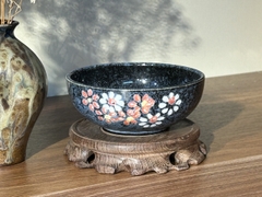 Bát nhỡ men đá hoạ tiết hoa đào