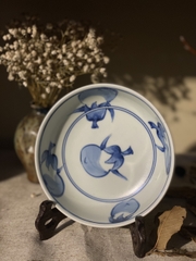 Bát nhỡ xanh quả cà tím
