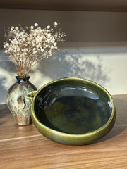 Bát rót xanh rêu tráng men