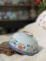 Tô nhỡ vẽ hoa văn đế răng cưa (triện đáy)